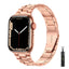 Suitable For Apple Watch S 3 4 5 iwatch S 7 8 9 Stainless Steel Metal Fine Steel Watch Chain With Five Beads - Korvel