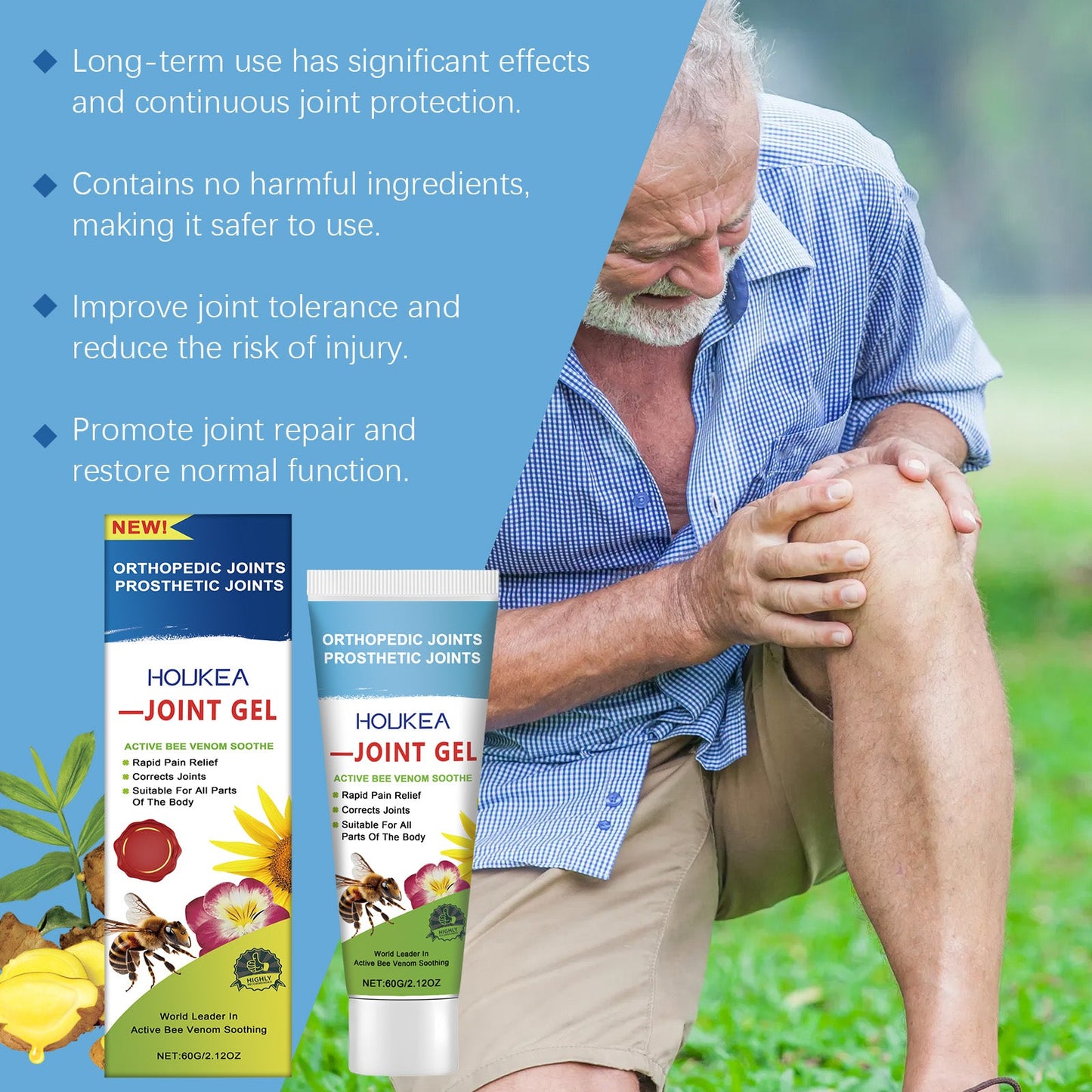 Bee Venom Joint Care Cream Body Joint Massage Gently Moisturizes Knees And Wrists Joint Care Cream - Korvel