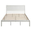 Elegante Estructura de Cama Plataforma Reina con Cabecera - Blanca