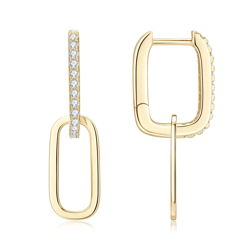 925 Sterling Silver Moissanite Earrings - Korvel