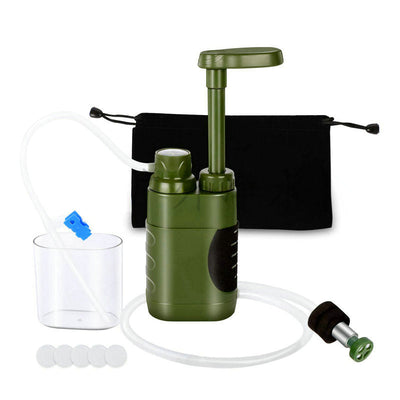 Portable Outdoor Water Filter Pump with 3-Stage Filtration