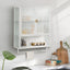Modern Two-Door Wall Cabinet with Glass Doors
