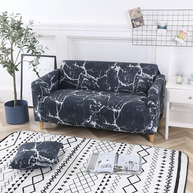Housse de canapé élégante à fleurs - Design tout compris