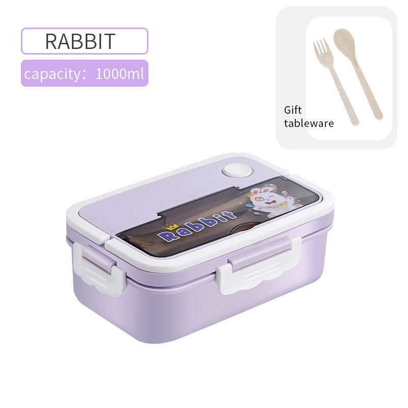 Cartoon fashion leak-proof sealed microwaveable lunch box lunch box lunch box - Korvel