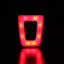 Bicycle taillights, mountain night riding warning lights, helmet taillights, USB charging warning flashlights, riding equipment - Korvel