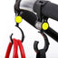 2 PCS/LOT Baby Stroller Accessories Hook Multifunction Baby Stroller Black High Quality Plastic Hook - Korvel
