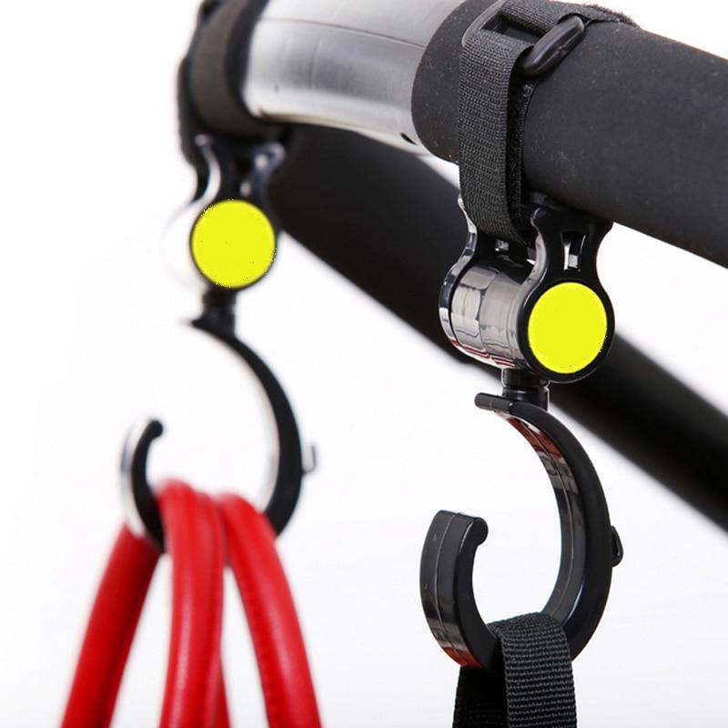 2 PCS/LOT Baby Stroller Accessories Hook Multifunction Baby Stroller Black High Quality Plastic Hook - Korvel