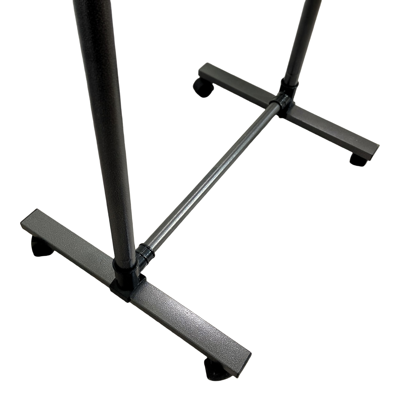Heavy-Duty Rolling Clothes Hanger with Wheels - Black
