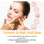 Turmeric & Kojic Acid Soap, Gently Clean Face Fade Spots Brighten Skin Tone Moisturize And Moisturize Even Skin Tone - Korvel