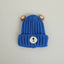 Autumn and winter children warm knitted hat cute bear candy color woolen hat Korean male and female baby warm hat trend - Korvel