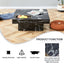 A modern and practical coffee table made of MDF material with black patterns - Korvel