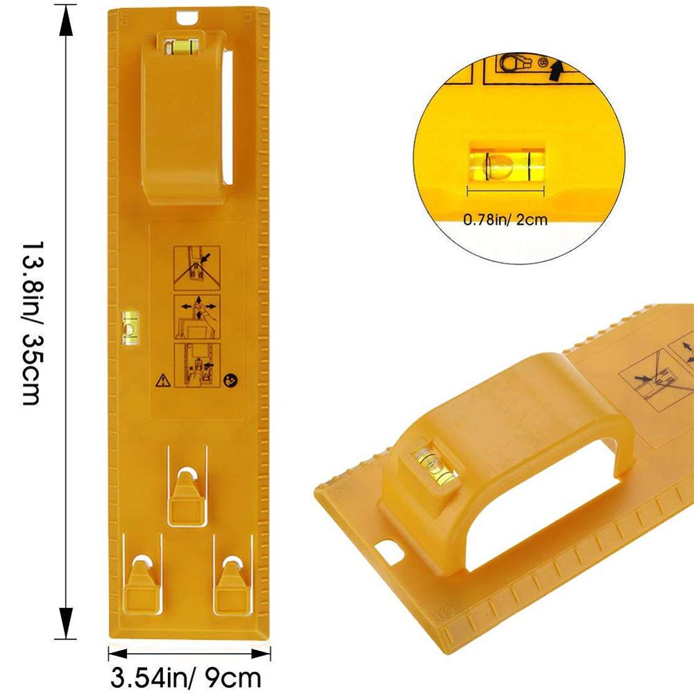 New DIY Photo Frame Level Ruler Picture Frame Hanger Hooks Easy Wall Hanging Tools Photo Hang Levels Ruler Multi-Tool Dropshippe - Korvel