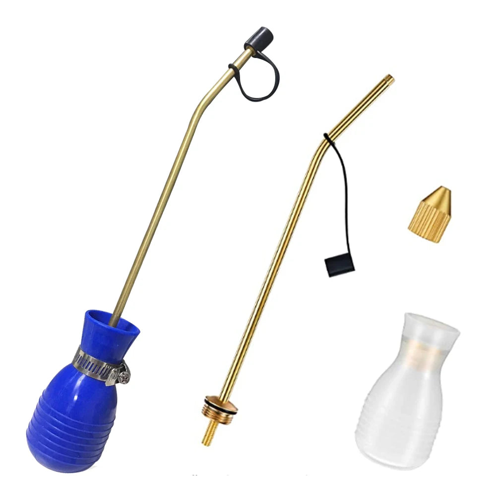 10PCS Blue White Powder Sprayer with Long Tube for Garden Use