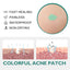 Colorful Acne Patch, Repair Pit Acne Print Smooth Skin Lightening Spot Clear Acne Facial - Korvel