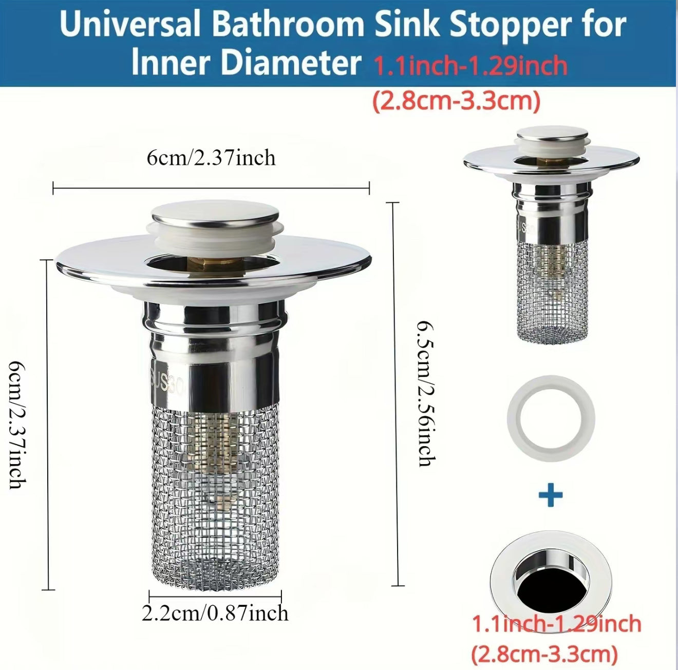 Attrapeur de Drain Sans Obstruction - Solution Universelle pour Évier