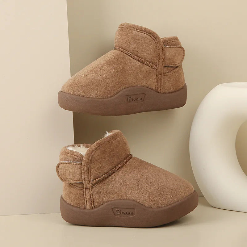 Winter Baby Girl Shoes Toddler Snow Boots Infant Plush Warm Kids Ankle Boots Boys Cotton Shoes - Korvel