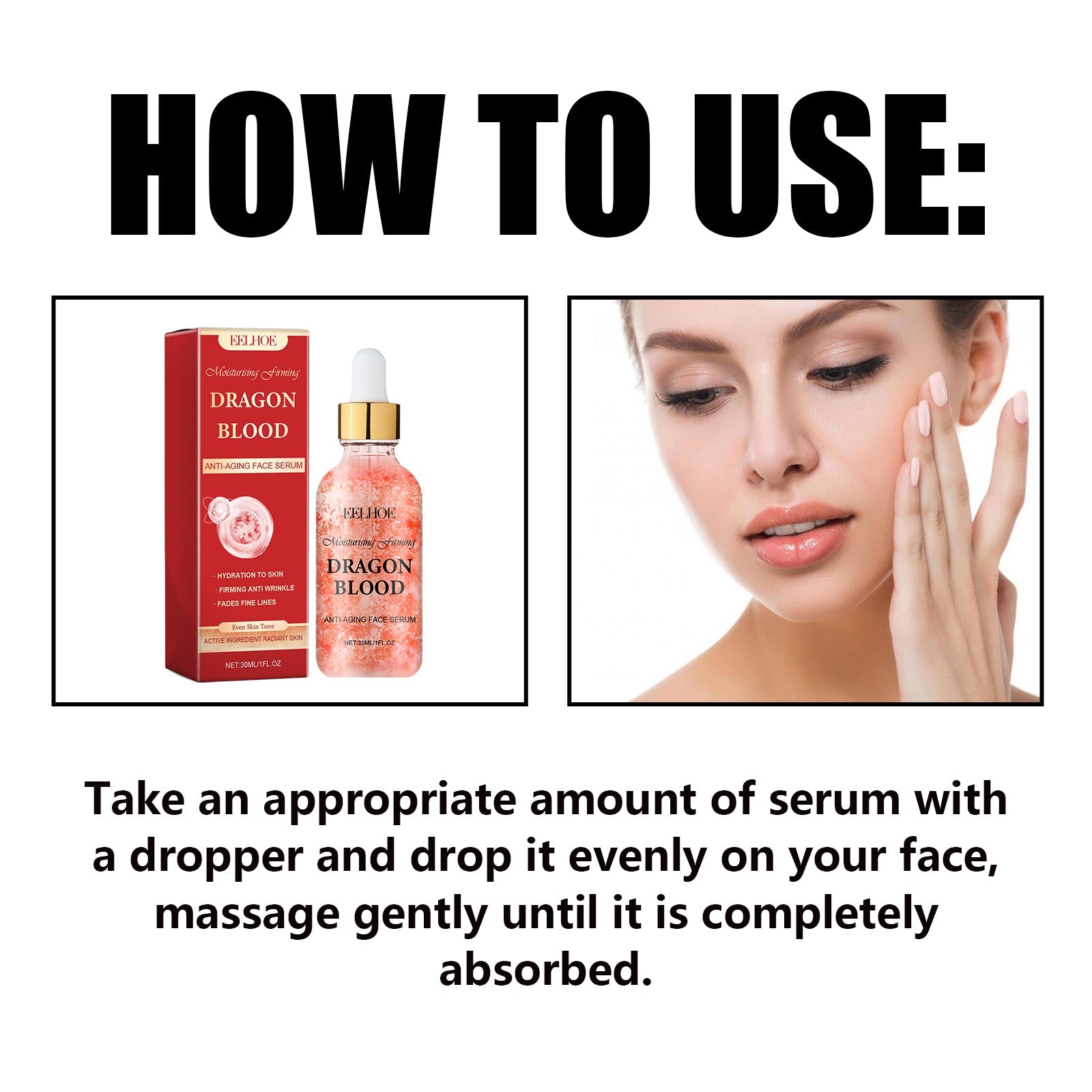 Dragon Blood Facial Treatment Essence Moisturizes And Tightens Soft, Smooth And Delicate Facial Skin - Korvel