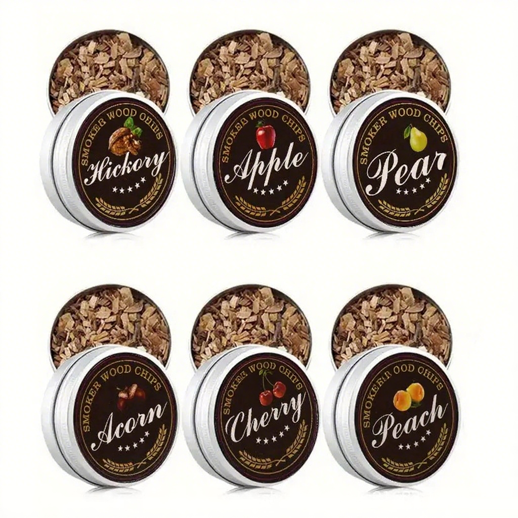 Cocktail Smoking Wood Chips 6 Types of Smoked Wood Flavors Bourbon Whiskey Gift for Father/Husband/Men - Korvel