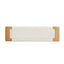 Design Natural Oak Wood Dining Bench Bed Bench for Dining Room, Bedroom, Bathroom (White) - Korvel
