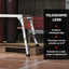 Aluminum Work Platform Large Size Step Stool Folding Portable Work Bench 40" Width Telescopic Feet 22" -27.5" Height Adjustable - Korvel
