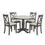 Orisfur 5 Pieces Dining Table and Chairs Set for 4 Persons Kitchen Room Solid Wood Table with 4 Chairs - Korvel