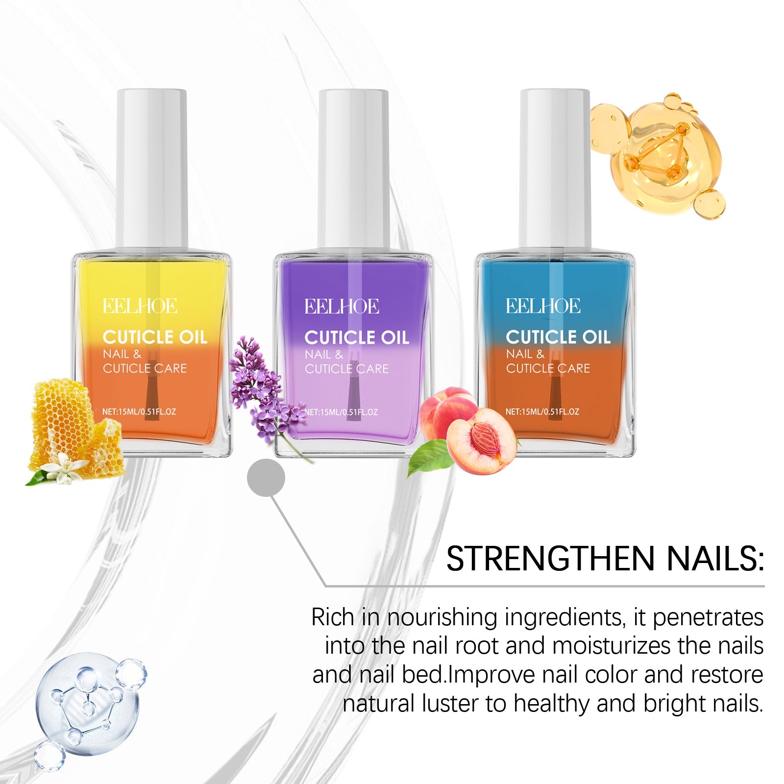 Double Nail Cuticle Oil Nail Cuticle Repair Moisturizing And Moisturizing Nail Treatment Oil - Korvel