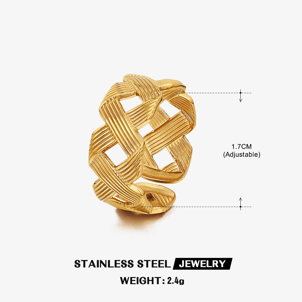 Personalized Trendy Ins Style Adjustable Ring for Women - Korvel