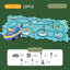 DIY assembly of children's puzzle track car with various scenarios city map construction electric puzzle track car - Korvel
