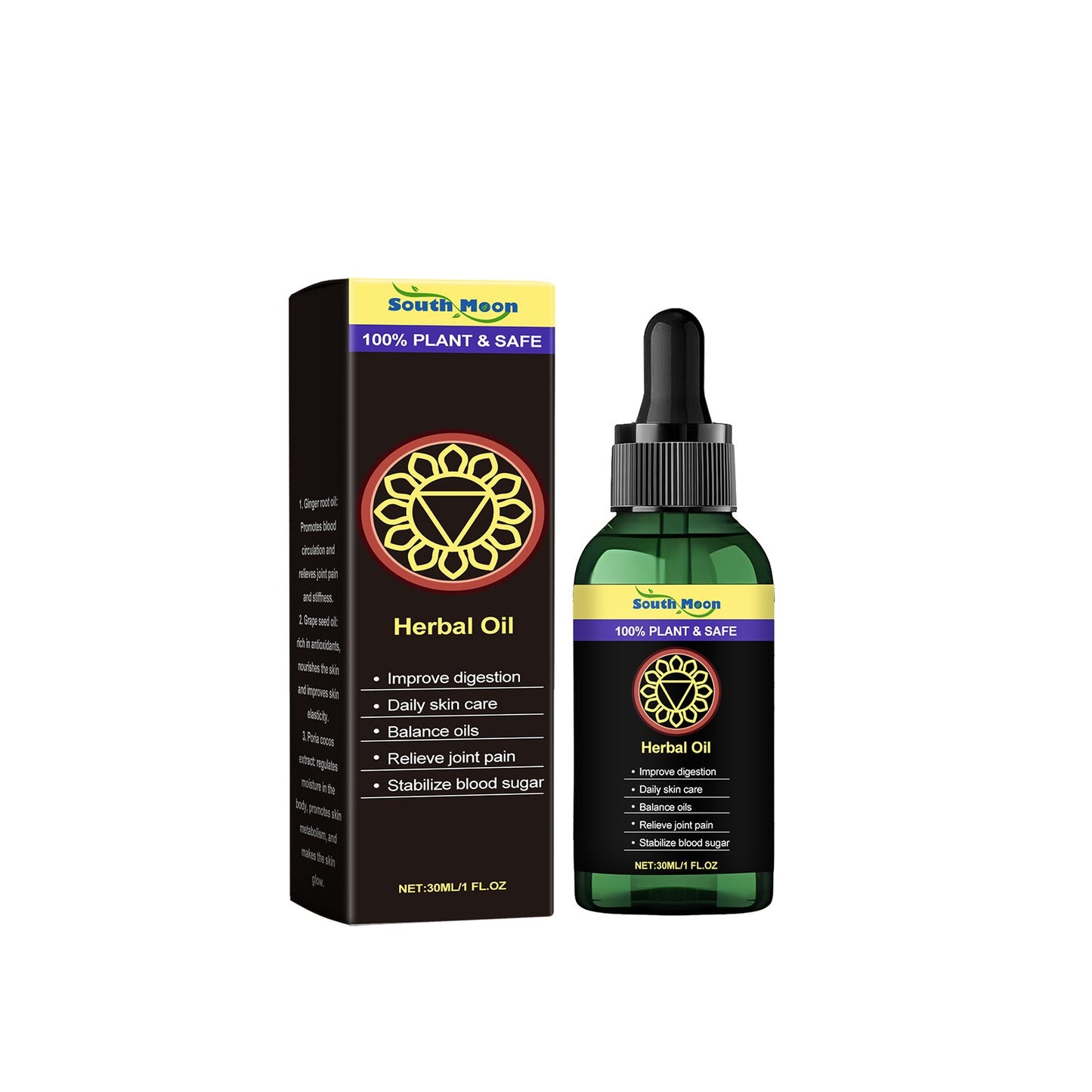 Herbal Massage Treatment Oil, Daily Moisturizing And Moisturizing Skin Herbal Body Massage Treatment Oil - Korvel