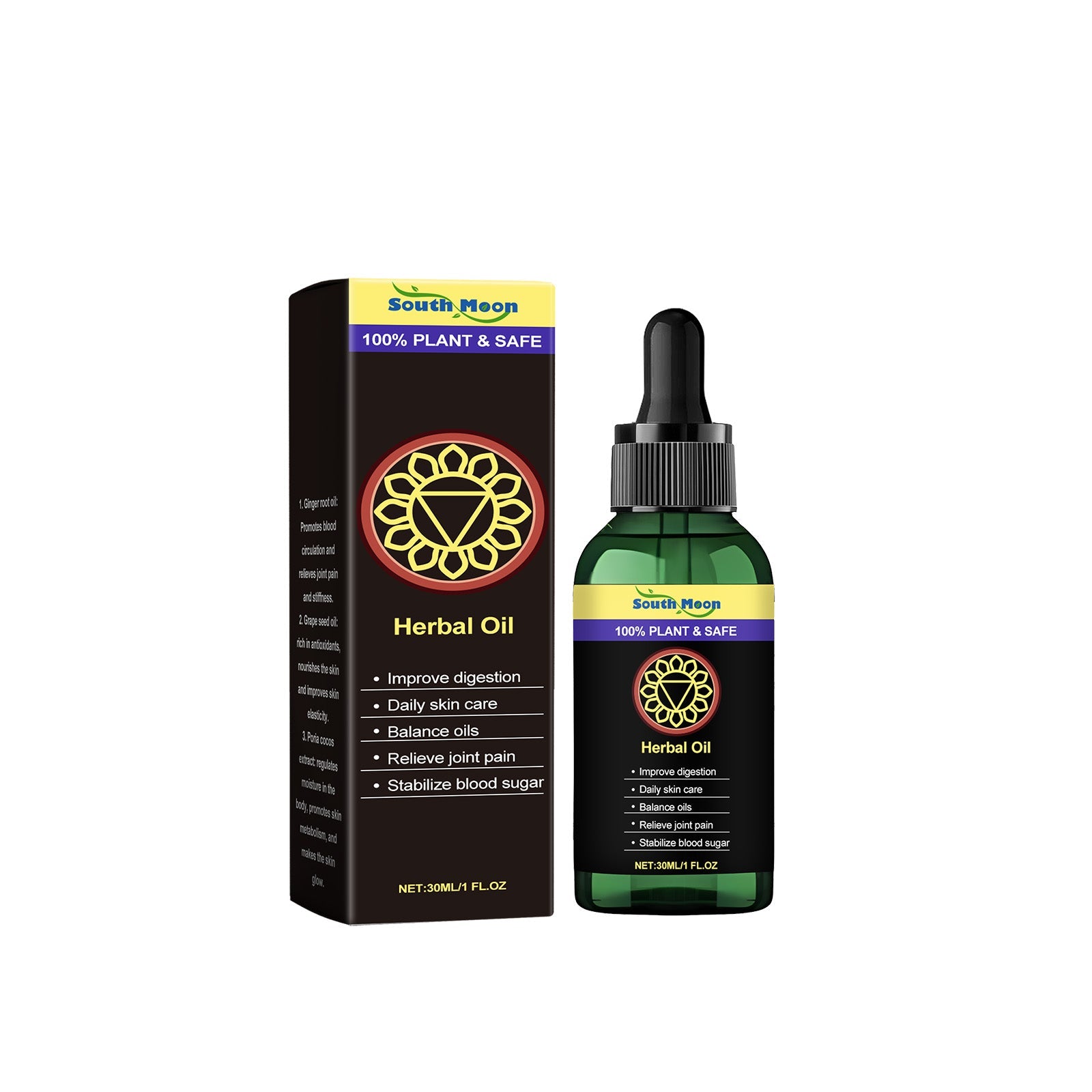 Herbal Massage Treatment Oil, Daily Moisturizing And Moisturizing Skin Herbal Body Massage Treatment Oil - Korvel