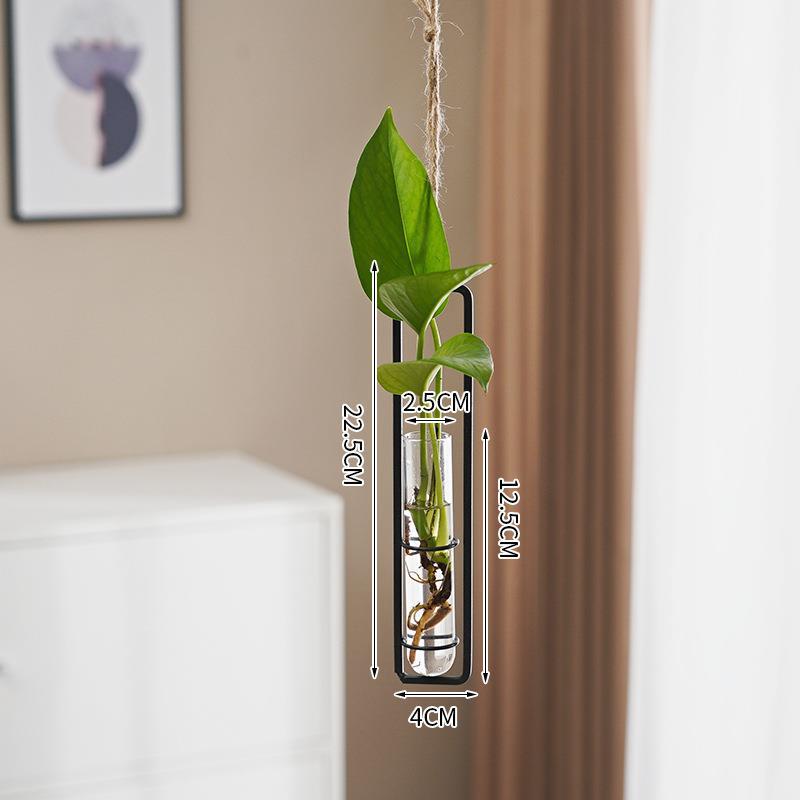 Jarrón Hidropónico de Vidrio Estilo Escandinavo para Decoración Creativa