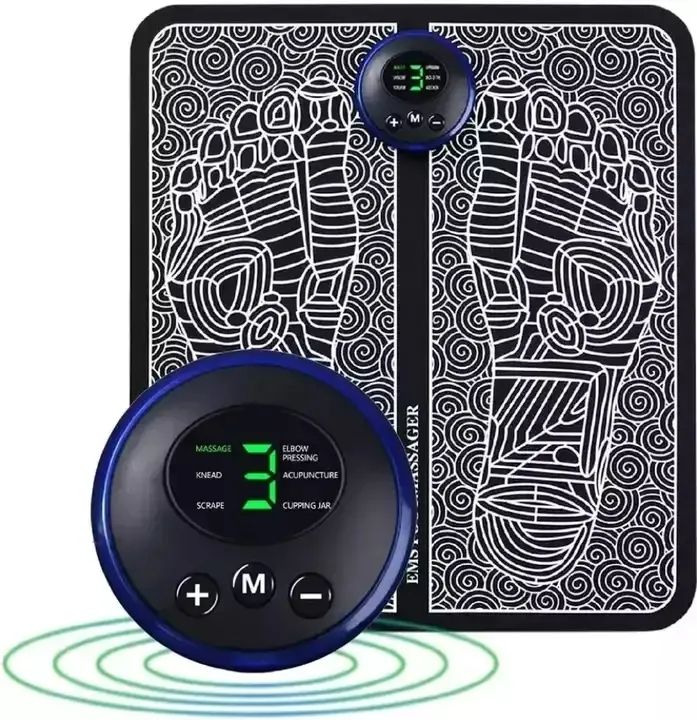 Hot Products Massage Pad Feet Muscle Stimulator Massage Mat Heated Electric Foot Massager For Old People - Korvel