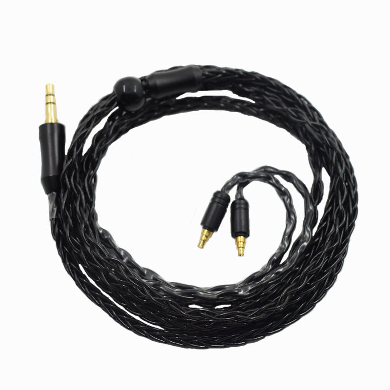 IE40PRO 8-core single crystal copper silver plated upgrade cable replacement cable headphone audio cable - Korvel