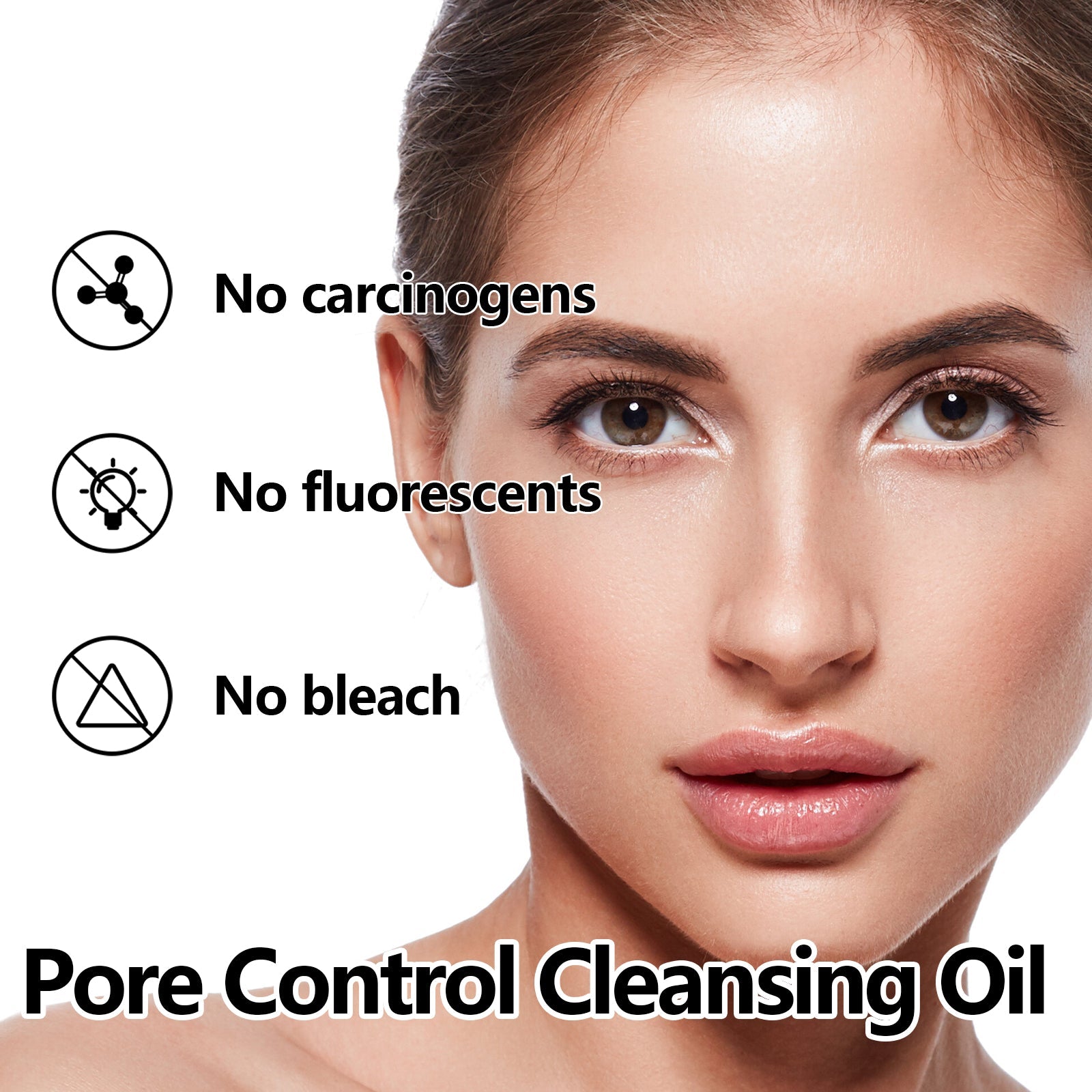 Pore Control Cleansing Oil, Clean Makeup Gently Remove Makeup Care For Skin Clean Pores Remove Makeup Oil - Korvel