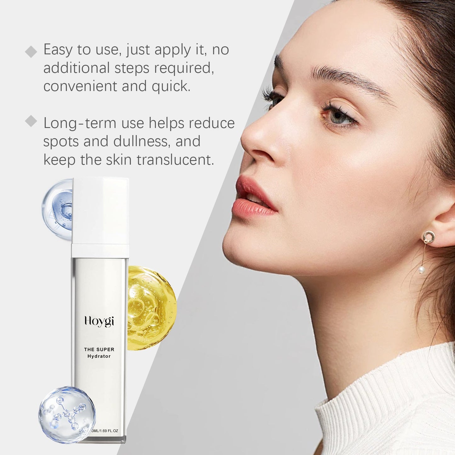 Essence hydratante à l'acide hyaluronique pour une peau radieuse