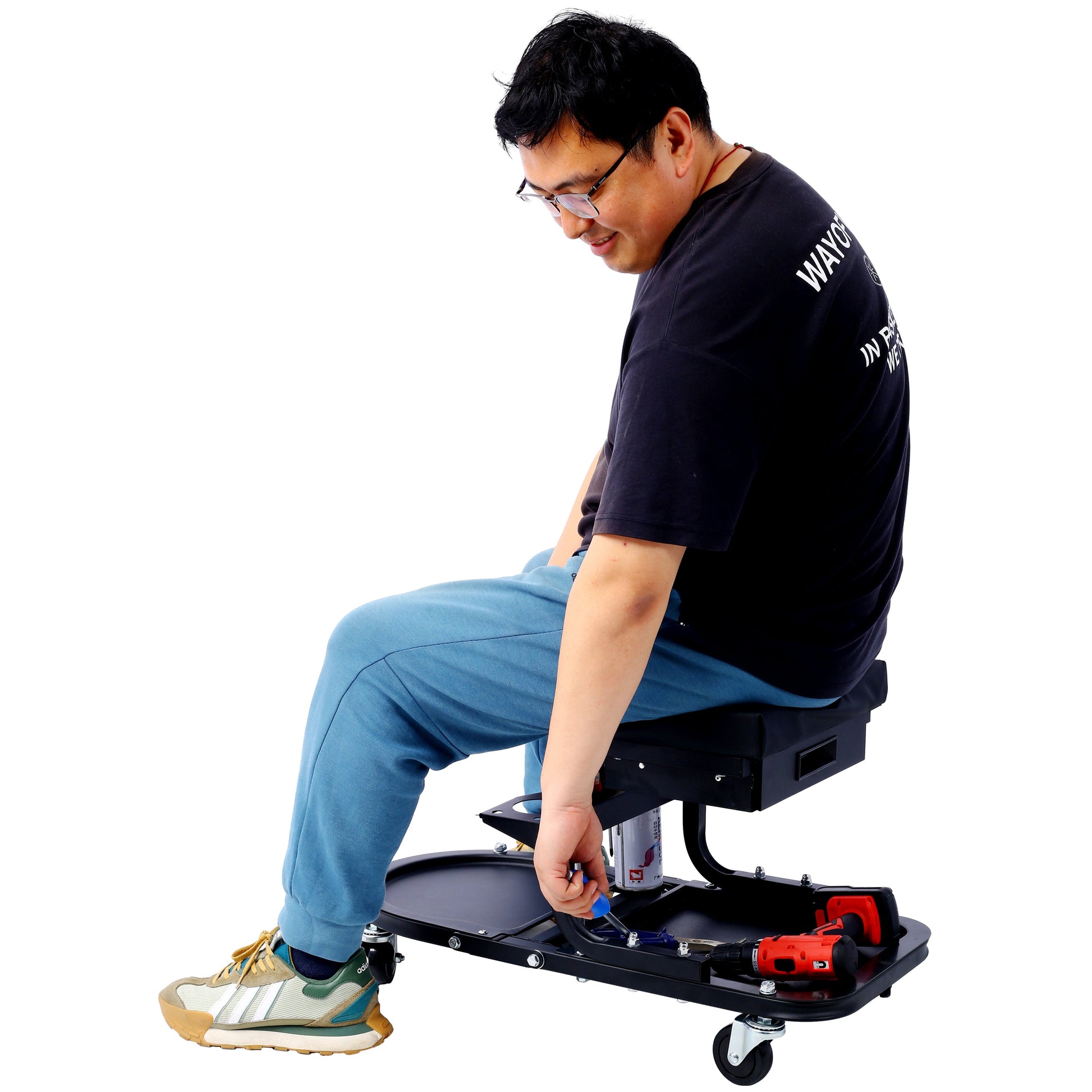 Ultimate Rolling Details and Multifunctional Car, 15'1/2 "x 8'3/4" x 18'1/2 "- Black - Korvel
