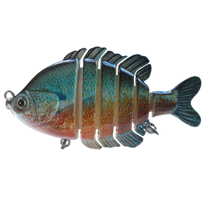 Six Section Yayu Bait Multi Section Bionic Fake Bait Fishing Gear Marine Fishing Supplies Tilapia Long Cast Submerged Bait - Korvel