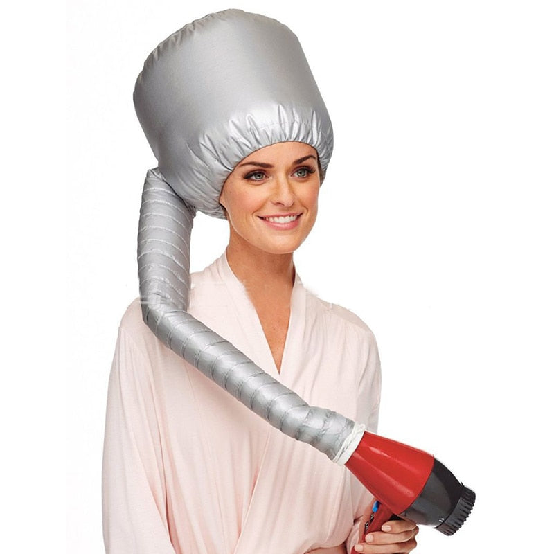 Easy use Hair perm hair dryer nursing dye hair modelling warm air drying treatment cap home safer than electric cap - Korvel