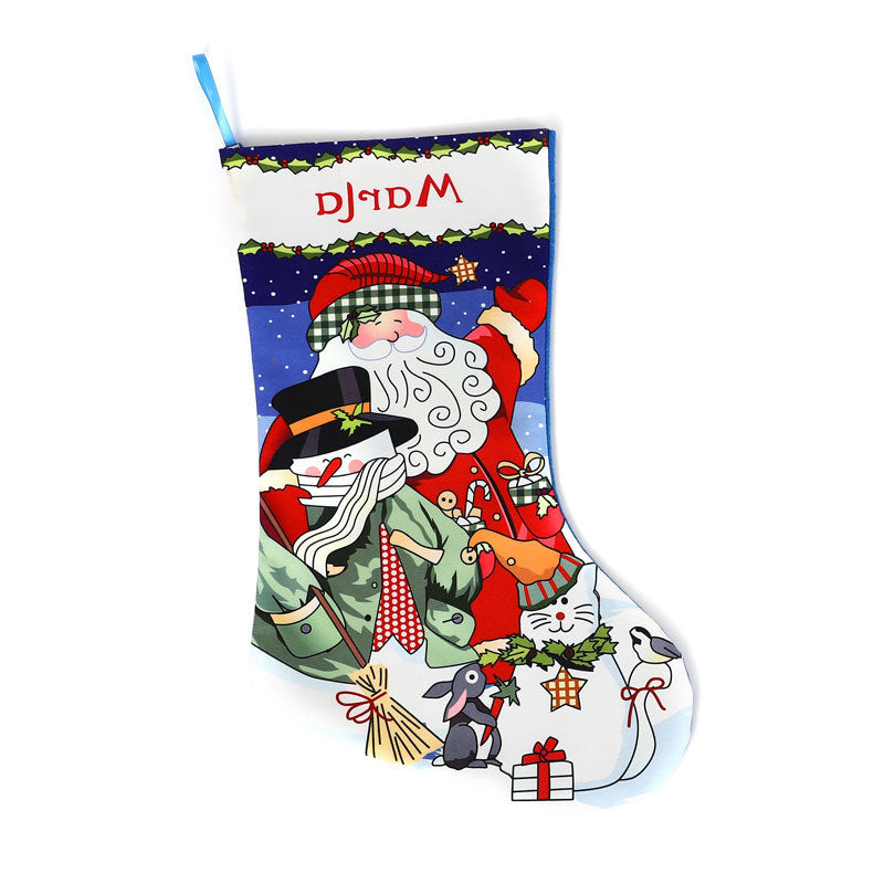 Christmas decorations, Christmas socks, pendants, gift bags, candy bags, holiday decorations, and dressing supplies - Korvel