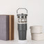 20oz30ozPortable Car Cup Stainless Steel Cup Travel Sports Water Bottle With Handle Cover Coffee Tumbler Cup - Korvel