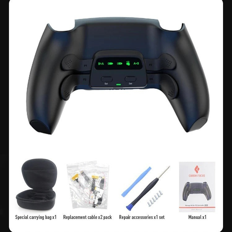 Suitable for PS5 Bluetooth gamepad Elite Four Back Key Programmable Custom Mapping Three Level Continuous Back Key - Korvel