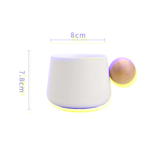 Ensemble de tasse et soucoupe en céramique élégante