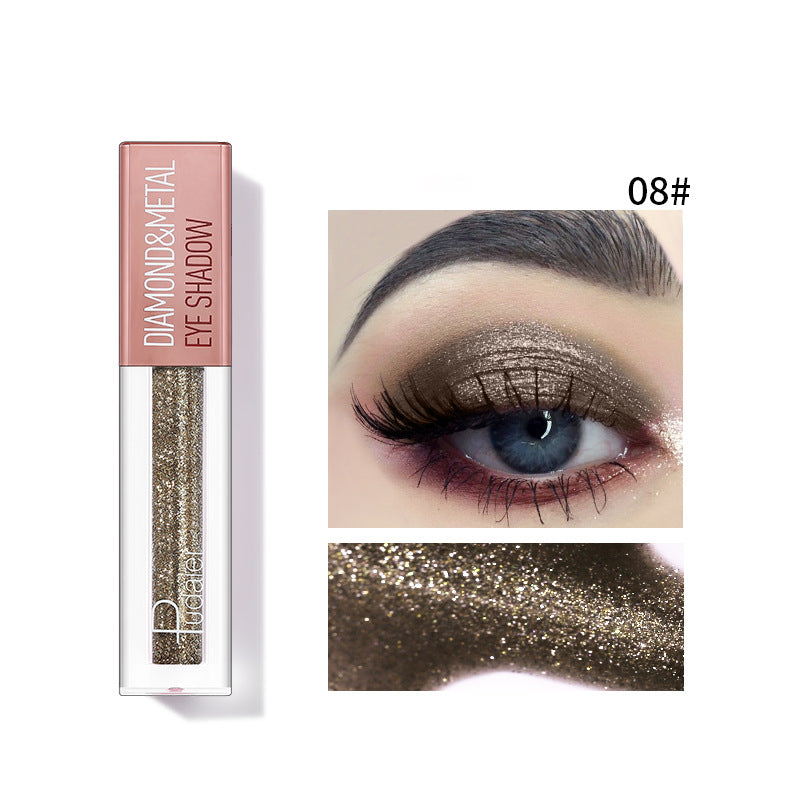 Pudaier Star Diamond Liquid Eye Shadow - Fini Métallique Sirène