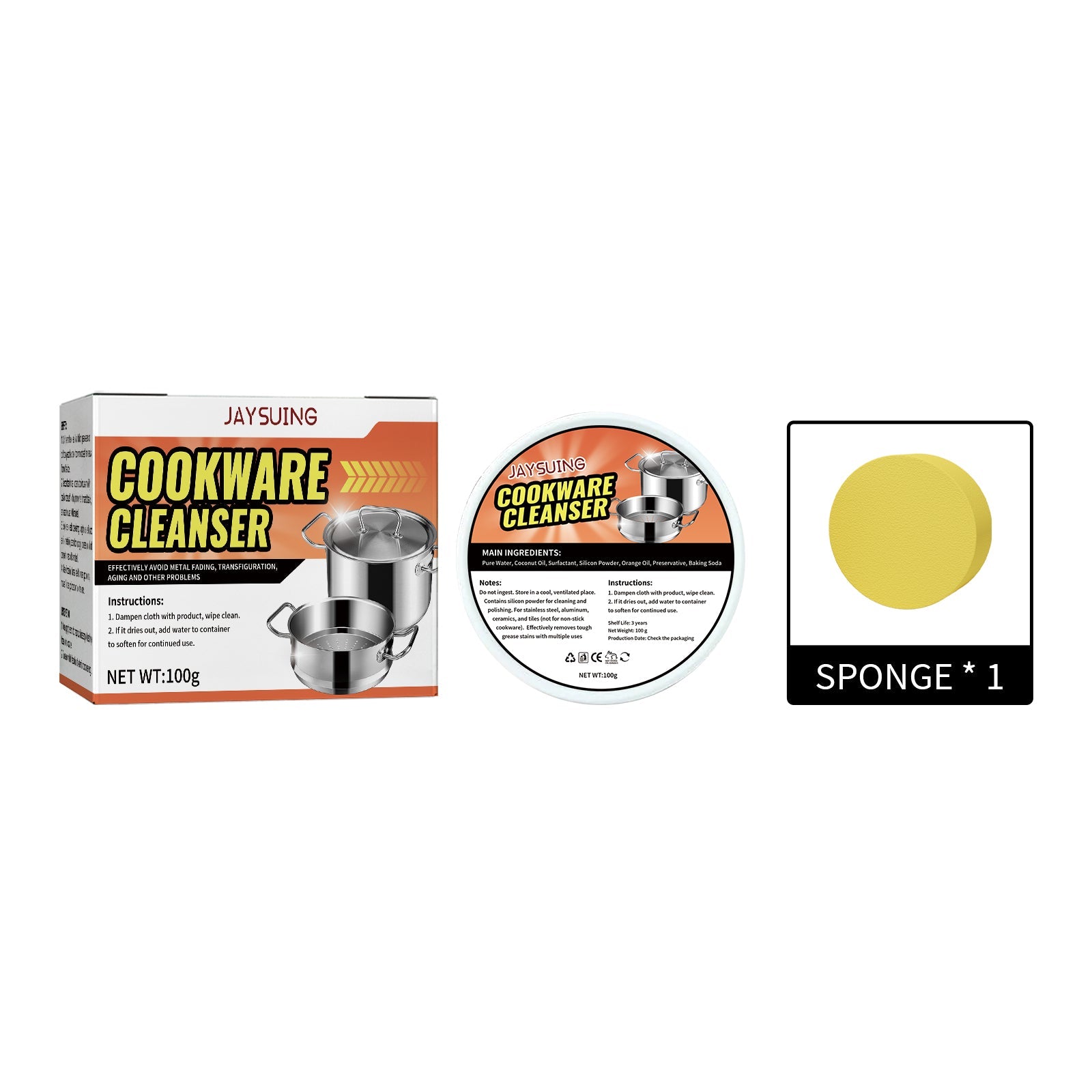 Cookware Cleaner, Kitchen Faucet To Remove Dirt And Water Stains Stainless Steel Rust Cleaning Agent - Korvel
