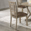Set of 2 Modern Farmhouse Dining Chairs - Distressed Solid Wood