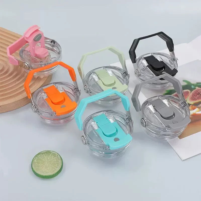Reusable 30oz Straw Lid - BPA-free, flip cover, dishwasher safe, leak/spill-proof. Stanley tumbler accessory. - Korvel