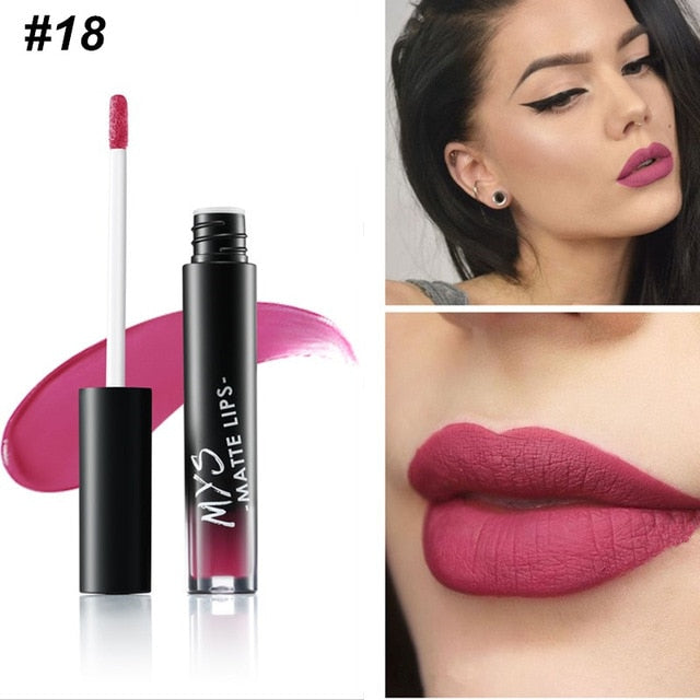 Tinte de Labios Líquido Mate MYS - Impermeable y de Larga Duración