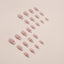 Irregular Pearlescent Phnom Penh French Manicure Sweet Ins Style Almond Nail Glitter French Manicure Wearable Manicure - Korvel