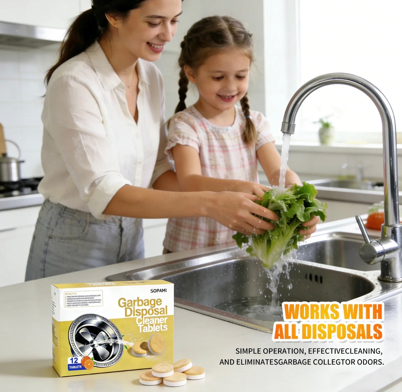 DrainFresh Disposal Tablets - Powerful Cleaning Solution