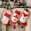 Chaussettes de Noël décoratives en tricot 3D avec élan